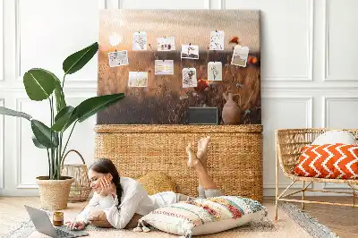 Tableau d’affichage en liège Champ lever du soleil