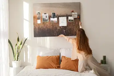 Tableau d’affichage en liège Champ lever du soleil