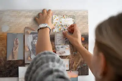 Tableau d’affichage en liège Champ lever du soleil