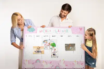 Tableau de liège Planificateur hebdomadaire pour enfants