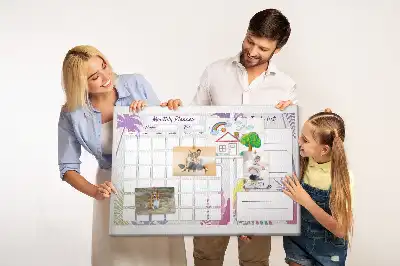 Tableau en liège déco Planning pour tout le mois