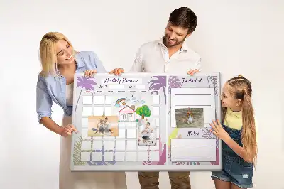 Tableau en liège déco Planning pour tout le mois