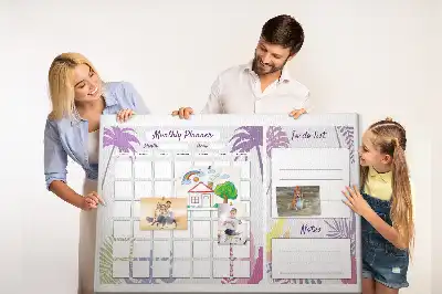 Tableau en liège déco Planning pour tout le mois