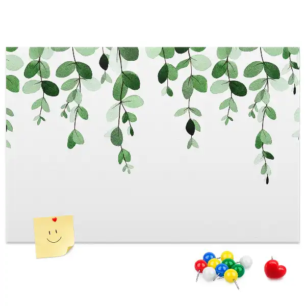 Tableau de liège Composition feuillue murale