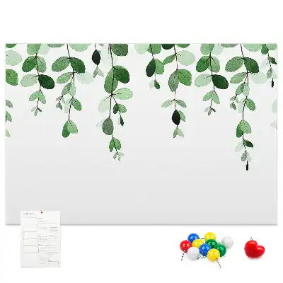 Tableau de liège Composition feuillue murale