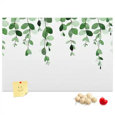 Tableau de liège Composition feuillue murale