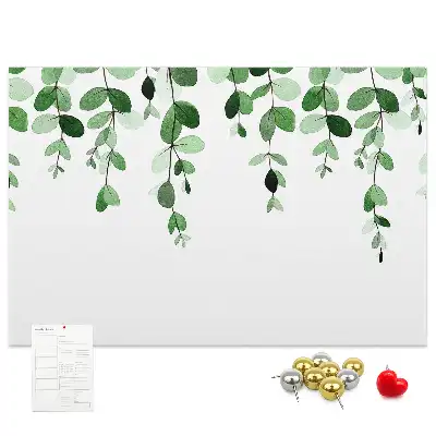Tableau de liège Composition feuillue murale