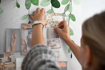Tableau de liège Composition feuillue murale