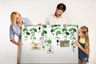 Tableau de liège Composition feuillue murale