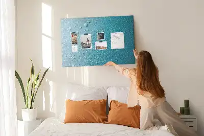 Tableau d’affichage en liège Gouttes d'eau