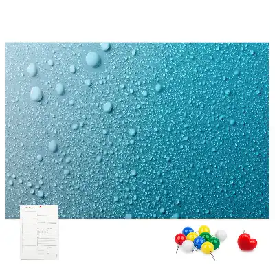 Tableau d’affichage en liège Gouttes d'eau