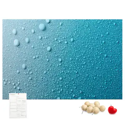 Tableau d’affichage en liège Gouttes d'eau