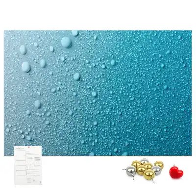 Tableau d’affichage en liège Gouttes d'eau