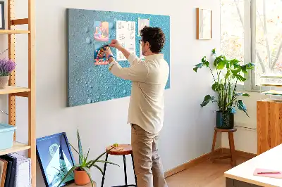 Tableau d’affichage en liège Gouttes d'eau