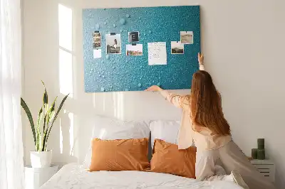 Tableau d’affichage en liège Gouttes d'eau