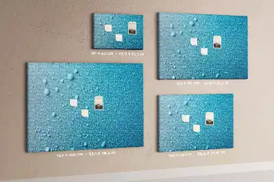 Tableau d’affichage en liège Gouttes d'eau