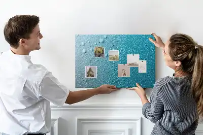Tableau d’affichage en liège Gouttes d'eau