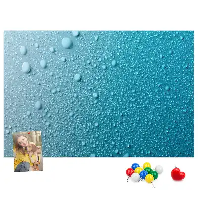 Tableau d’affichage en liège Gouttes d'eau