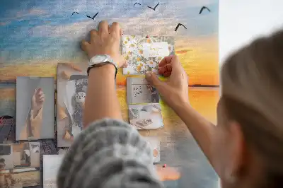 Tableau en liège déco Lac jetée