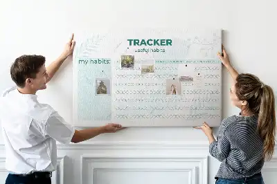 Tableau en liège déco Planificateur d'habitudes