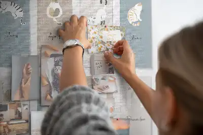 Tableau de liège Calendrier des chats