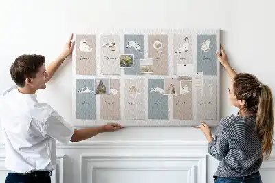 Tableau de liège Calendrier des chats