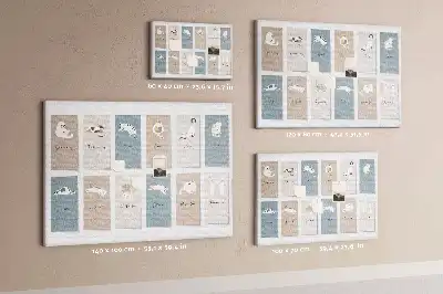 Tableau de liège Calendrier des chats