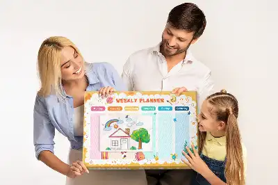 Tableau d’affichage en liège Emploi du temps scolaire