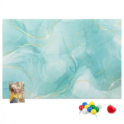 Tableau d’affichage en liège motif art abstrait pierre liquide