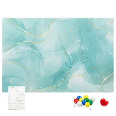 Tableau d’affichage en liège motif art abstrait pierre liquide
