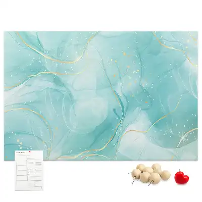Tableau d’affichage en liège motif art abstrait pierre liquide