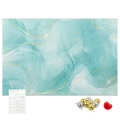 Tableau d’affichage en liège motif art abstrait pierre liquide