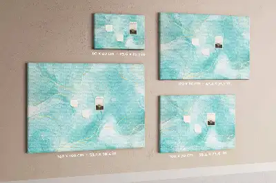 Tableau d’affichage en liège motif art abstrait pierre liquide