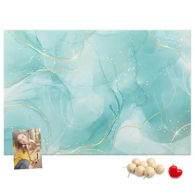 Tableau d’affichage en liège motif art abstrait pierre liquide