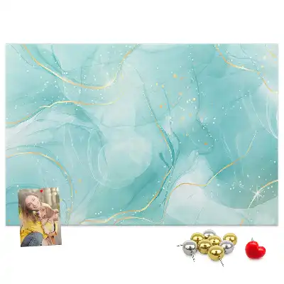 Tableau d’affichage en liège motif art abstrait pierre liquide