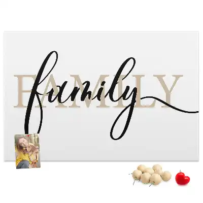 Tableau de liège Mot "family" proches