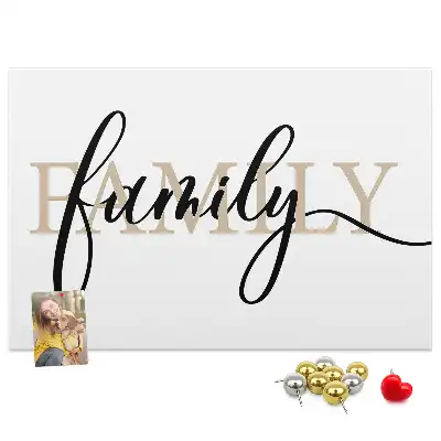 Tableau de liège Mot "family" proches