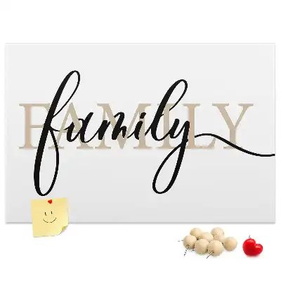 Tableau de liège Mot "family" proches