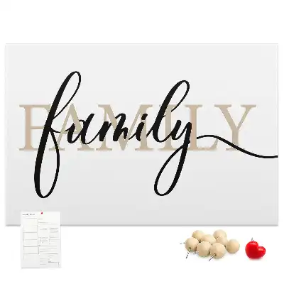 Tableau de liège Mot "family" proches