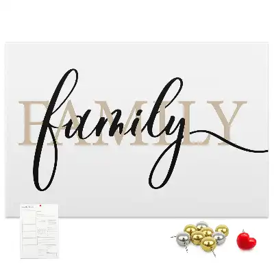 Tableau de liège Mot "family" proches