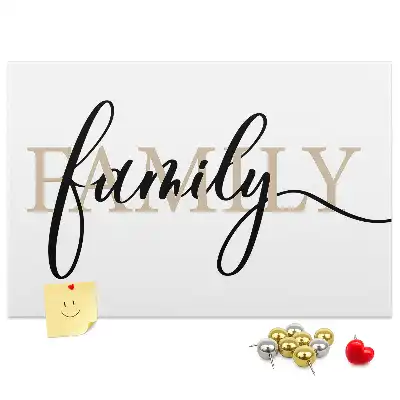 Tableau de liège Mot "family" proches