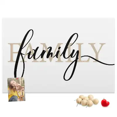 Tableau de liège Mot "family" proches