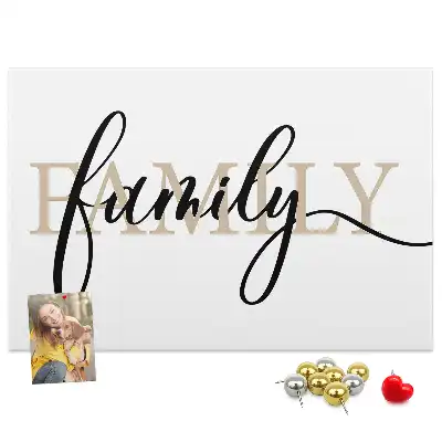 Tableau de liège Mot "family" proches