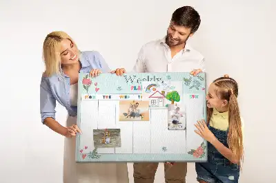 Tableau de liège Répartition hebdomadaire des tâches maison