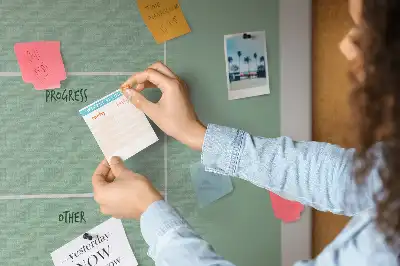 Tableau en liège déco Organisateur de bureau