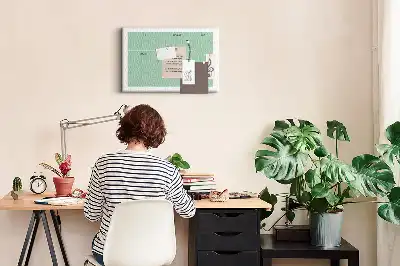Tableau en liège déco Organisateur de bureau