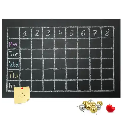 Tableau de liège Emploi du temps de l'enfant