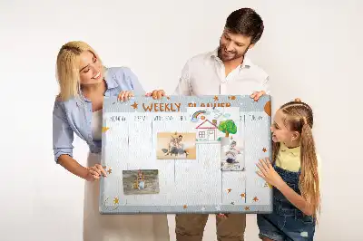 Tableau en liège déco Organisateur de tâches pour une semaine