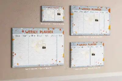 Tableau en liège déco Organisateur de tâches pour une semaine