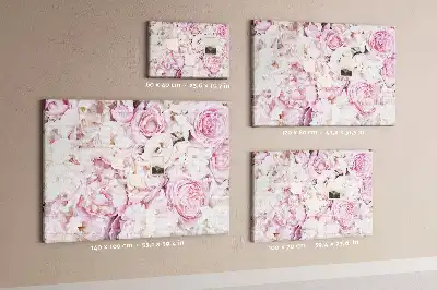 Tableau de liège avec motif de plantes ornementales stylisées